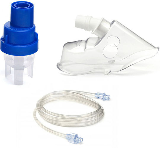 Philips Respironics Sidestream Zubehörset 4446 Erwachsenenmaske Verneblerbecher Schlauch Kompressor Aerosolgeräte
