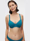 Mariana Bikini Bra D Cup Petrol Blue
