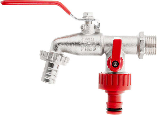 Ibc Tap Set 1/2" 2 External Threads 3/4" 1/2" Hose Outlet Hose Coupling Geko G70190
