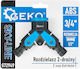 2-Way Connector 3/4" To 1/2" Reduction Geko G72949