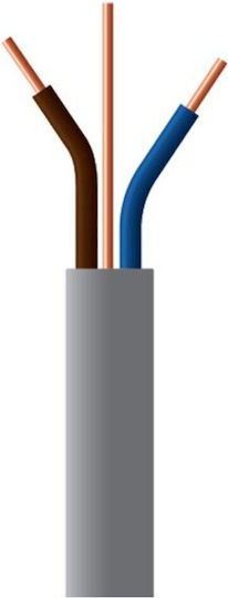 Flat Cable 2x2 5+1 5mm² Grey 100m Cardboard Reels