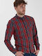 Long-sleeved Shirt Checked Chili Pepper