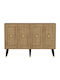 Sideboard Hartin Wooden Oak 120x30x80cm