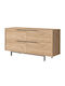 Μπουφές από Ξύλο & Μέταλλο Walnut 160x44.5x74.3cm