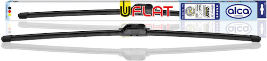 Ștergător parbriz Alca U-flat 650 mm cu braț cârlig, cu spoiler și cauciuc ștergător nano-acoperit