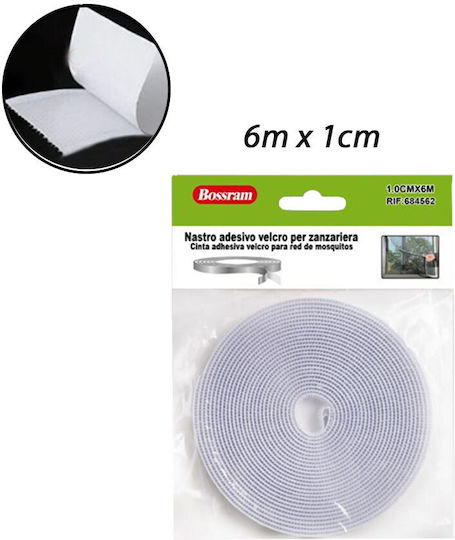 Bossram Αυτοκόλλητη Ταινία Χριτς Χρατς Λευκή 6mx10mm