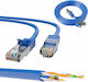 Extralink S/FTP Cat.8.1 Network Cable Ethernet 0.5m Blue
