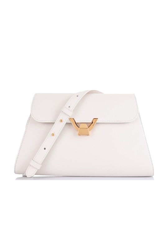 Leather Women's Bag Crossbody Ecru