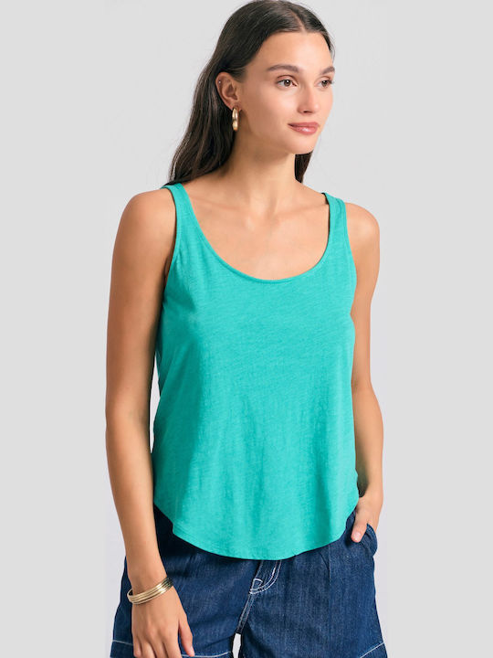 Funky Buddha Women's Blouse Cotton Sleeveless T...
