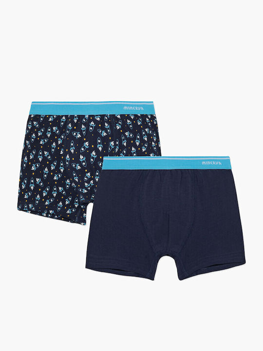 Minerva Rockets Kids' Set with Boxers Blue 2pcs
