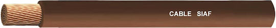 Silicone Fire-Resistant Cable Siaf 1x6mm² Brown Sgl Coil 100m