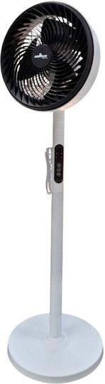 Fan Pedestal 60W Diameter 25.4cm with Remote Control Black