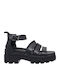 Flache Sandalen für Damen Flatforms in Schwarz Farbe