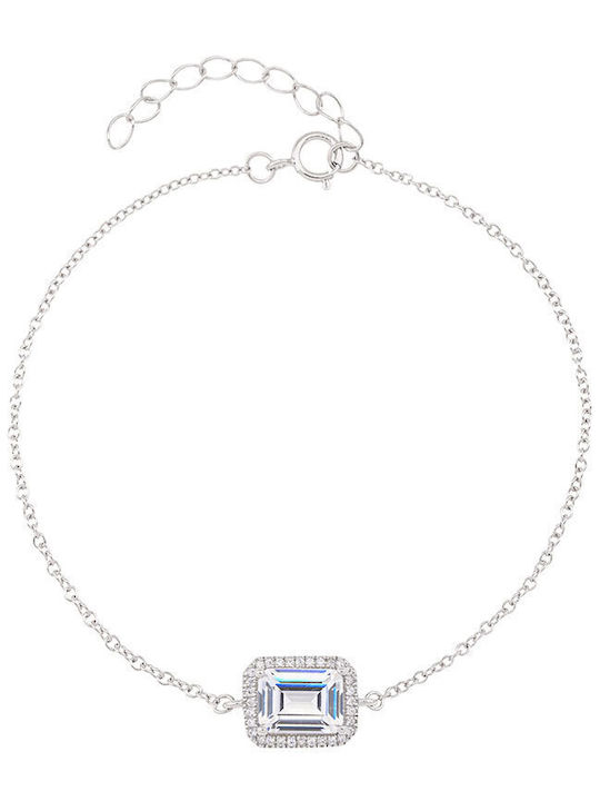Breeze Damen Armband aus Silber mit Zirkon 19cm