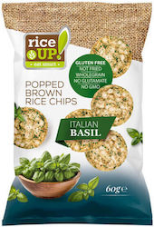 Rice Up Пълнозърнести Чипсове 60г Италиански Босилек 1-57017 Rice Up Пълнозърнести Чипсове 60г Италиански Босилек 1-57017