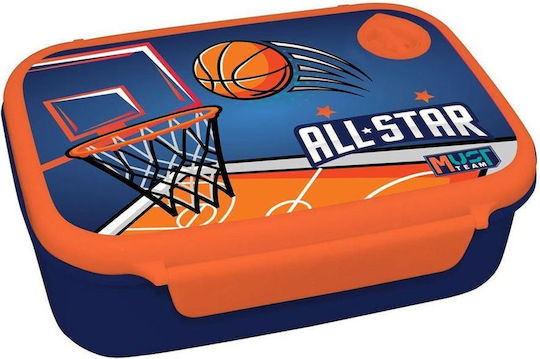 Must Team Plastic Kids' Food Container 0.8lt Orange x x 6cm