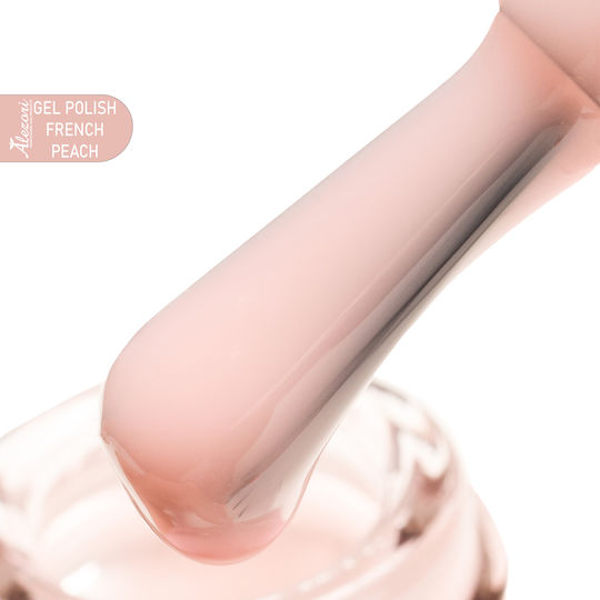 Alezori French Хибриден Лак за Нокти Peach Alezori 15мл 1бр