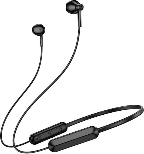 Borofone BE70 In-ear Bluetooth Handsfree Ακουστικά με Αντοχή στον Ιδρώτα Μαύρα