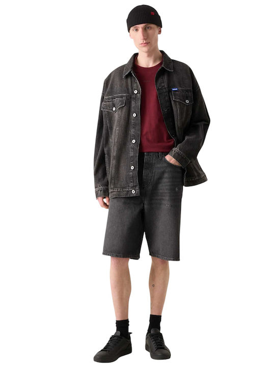 Mason Ανδρική Βερμούδα Τζιν Black
