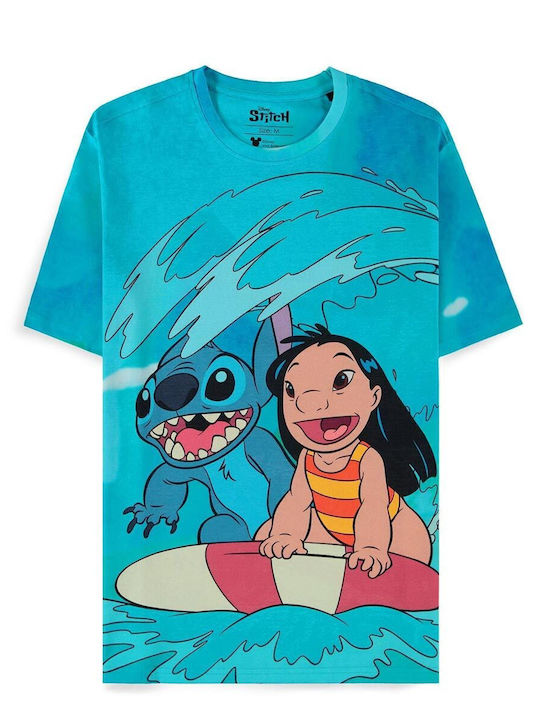 Difuzed Lilo & Stitch T-shirt Digital Printed Surf Unisex Ts885248dny
