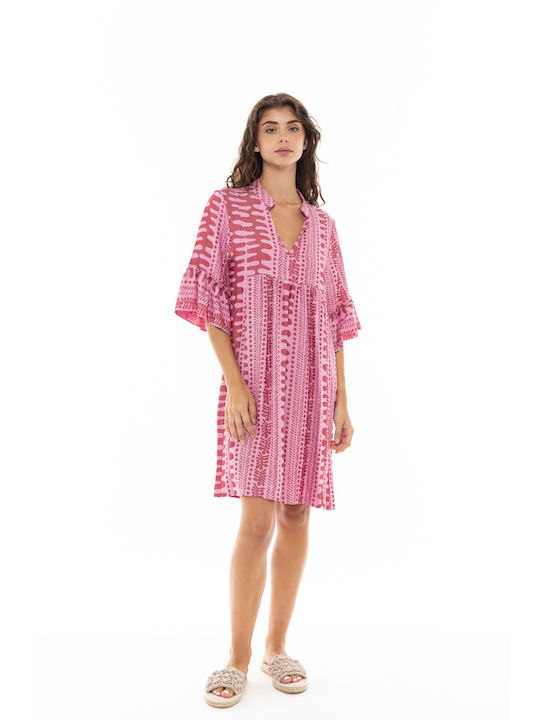 DOT Feminin Caftan de Plajă Dusty Pink