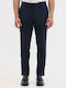 Pantaloni Elastic cu Croială Slim Blue