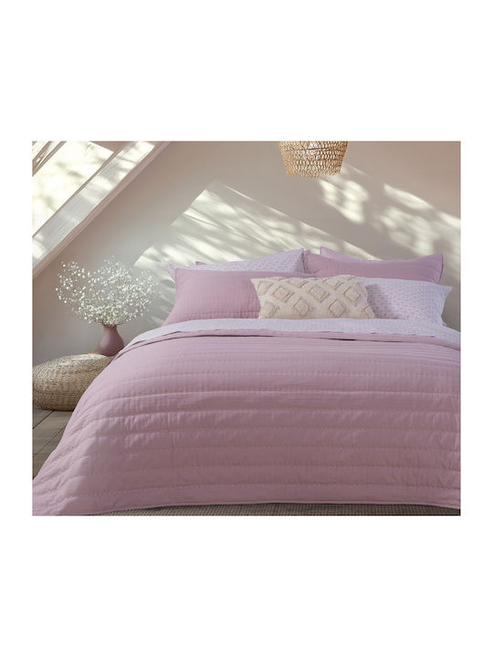 Nef-Nef Homeware Colorfull Tagesdecke King Size Mikrofaser Lilac (114) 270x270cm