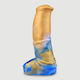Monster Jump Penis Sleeve Extension 15 X 4.5 Cm Blue Yellow