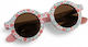 Little Dutch Στρογγυλά Παιδικά Γυαλιά Ηλίου Λουλούδια Πολύχρωμα για 2-5 Ετών