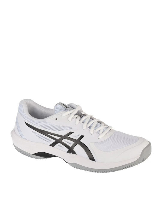 ASICS Ανδρικά Παπούτσια Τένις για Χωμάτινα Γήπεδα Λευκά