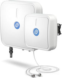 QuWireless QuMax XR2 Би-насочен Комплект Външна 4G Насочена WiFi Антена