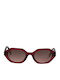 Etnia Barcelona Women's Sunglasses with Red Horn-Rimmed Frame and Gradient Lenses