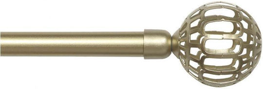 Atmosphera Metallisch Vorhangstange Einfach Φ19mm 120cm Gold