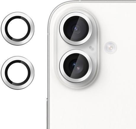 Kalebol Kameraschutz Gehärtetes Glas Silver für das iPhone 16
