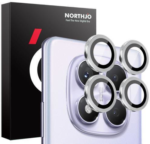 Northjo Camera Protection Metal Frame Silver for the Xiaomi Redmi Note 14 Pro 4G