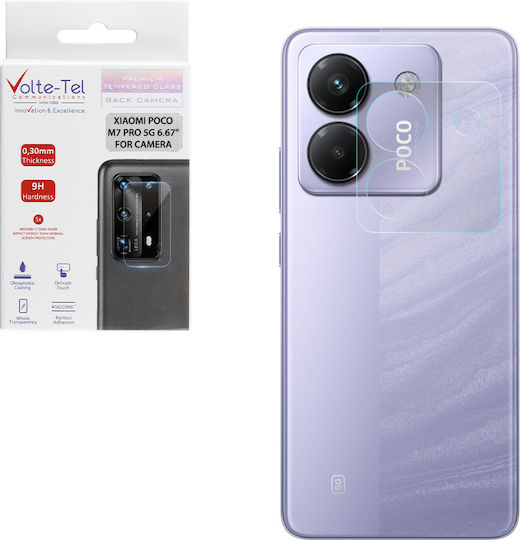 Volte-Tel Camera Protection Tempered Glass Transparent for the Xiaomi Poco M7 Pro 5G