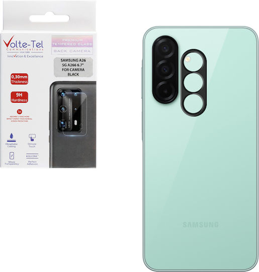 Volte-Tel Προστασία Κάμερας Tempered Glass Μαύρο για το Samsung A26 5G