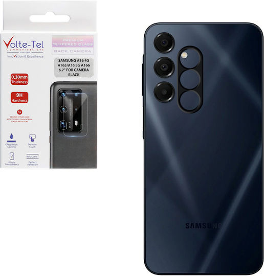 Volte-Tel Camera Protection Tempered Glass Black for the Samsung A16 4G, A16 5G