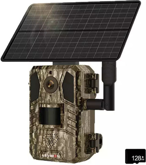 4G Solar Hunting Trail Camera 14MP Resolution Waterproof IP66 128GB TF Card