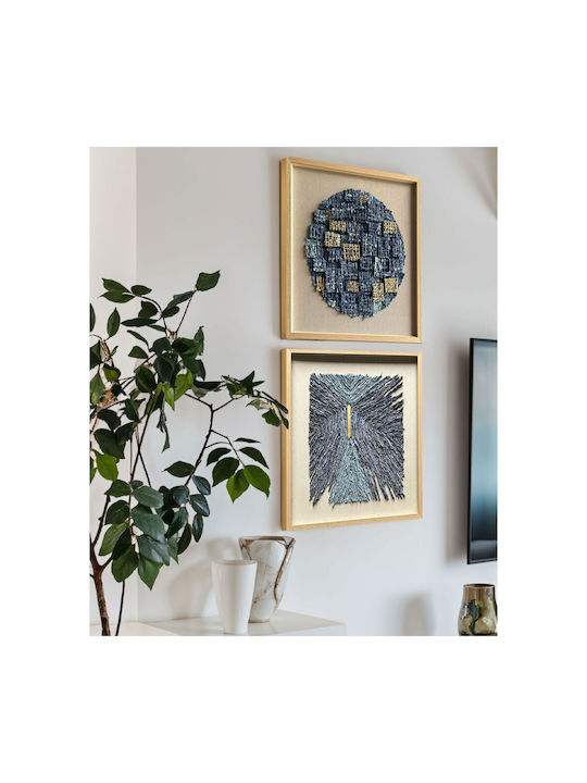 InTheBox Azure World 1 Πίνακας σε Καμβά 80x80cm