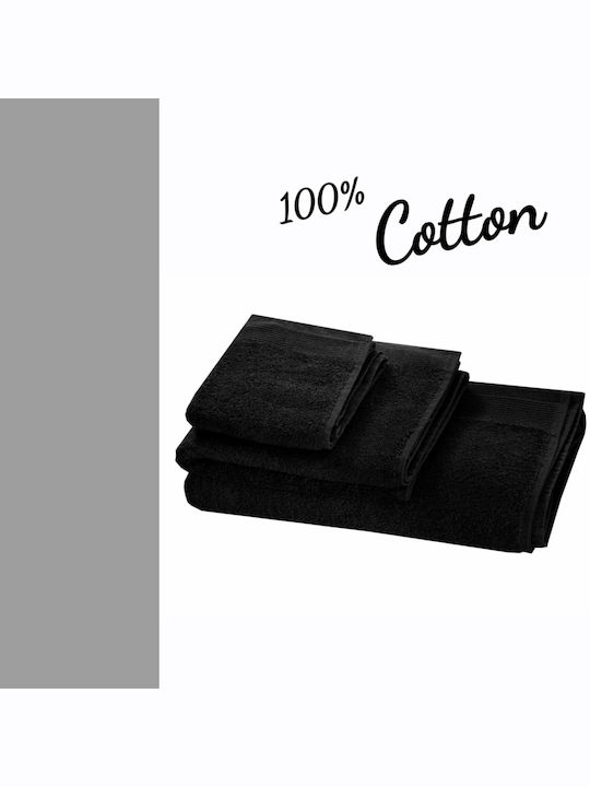 My Home Luxury Hand Towel 30x50cm Black Weight ...