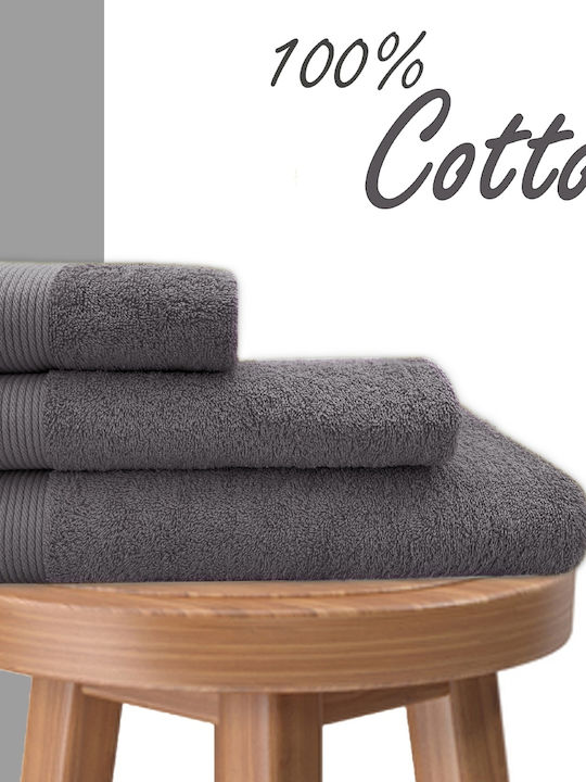 My Home Luxury Hand Towel 30x50cm Grey Weight 5...