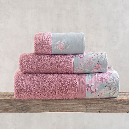 Rythmos Set of Bath Towels 3 pcs Springtime Green Weight 500gr/m²