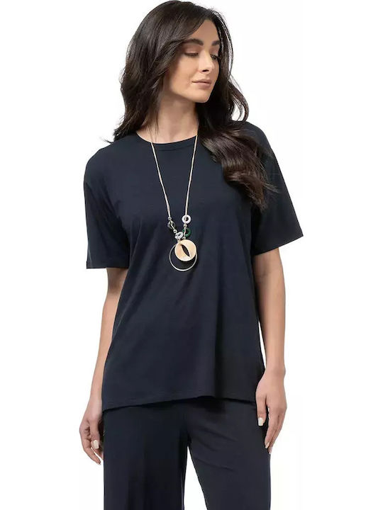 Bodymove Damen Bluse Blau