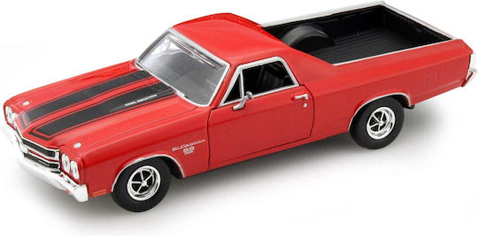 1/24 Chevrolet El Camino Ss396 Pick Up Truck 1970 Red W Black Stripes