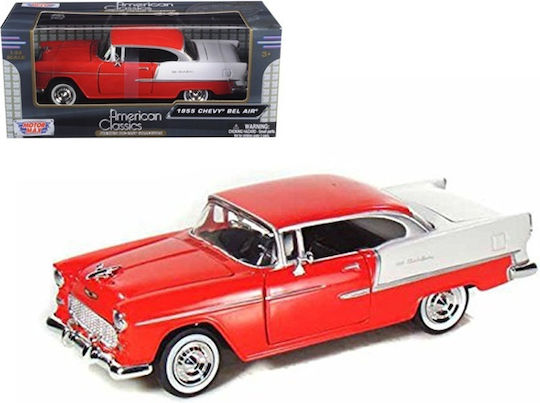 Chevrolet Bel Air 1955 Roșu Alb 1/24