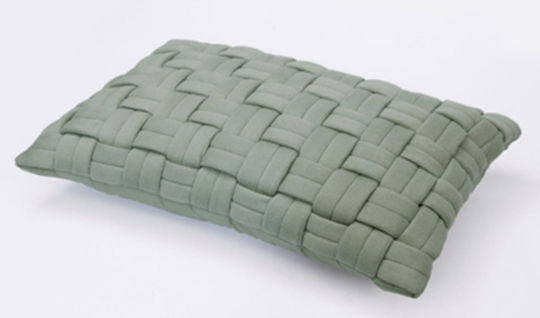 Liolios Home Sofa Cushion Clusp 100% Cotton Mint 40x60cm