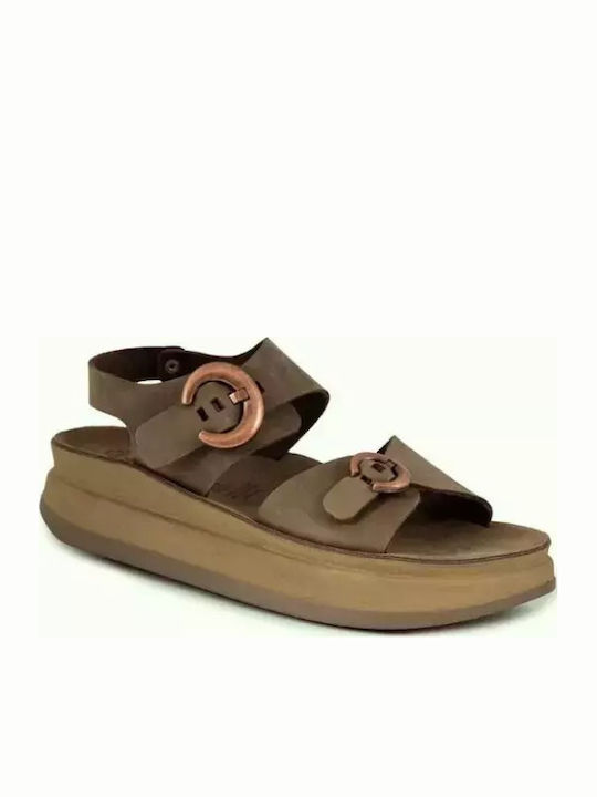 Fantasy Sandals Leather Women's Flat Sandals wi...