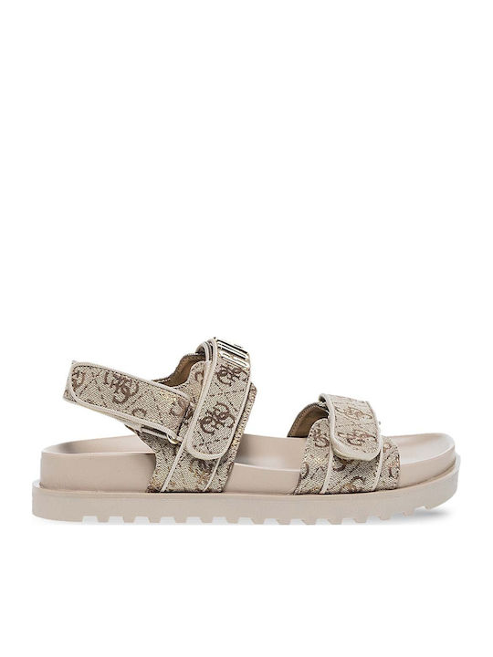 Women's Flat Sandals Beige