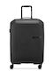 Delsey Anvers Medium Hard Suitcase Black With 4 Wheels Height 64.5cm